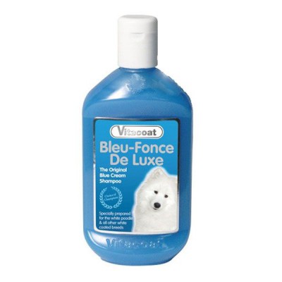 Vitacoat Blue Fonce Champú para perros de Pelo Blanco