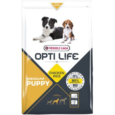 Pienso Opti Life Puppy Medium 12.5kg