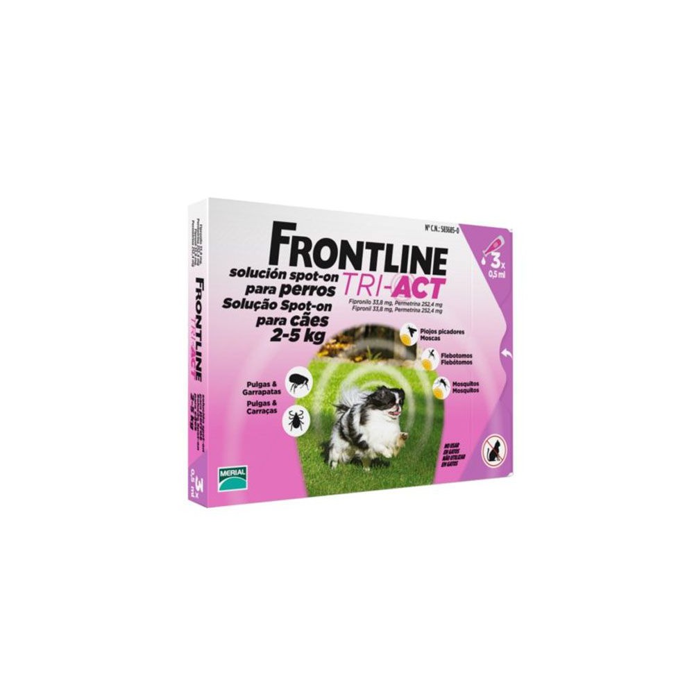 Frontline Tri-Act antiparasitario externo en pipetas (3 uds)