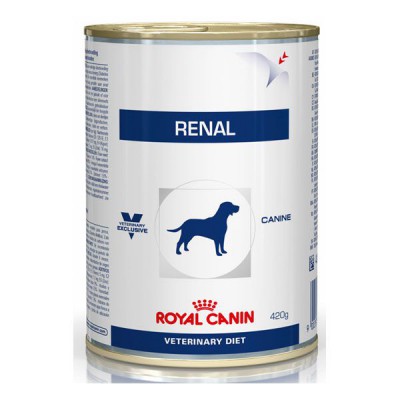 Royal Canin Vet Diet Renal Alimento humedo para perros en lata de 410 gr