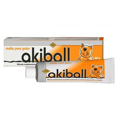 Akiball Malta para gatos Anti hair ball 80 gr