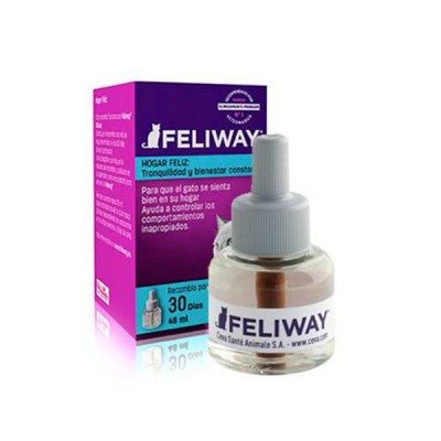 Feliway Recambio 30 Dias 48 ml Control de Estres Feromonas relajantes para gatos