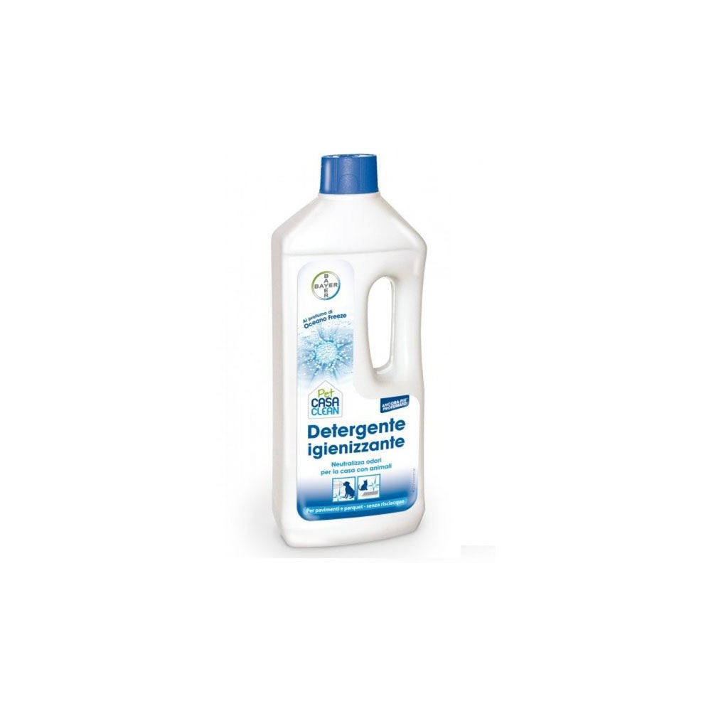 Bayer Pet Casa Clean Detergente Desinfectante de superficies Neutralizador de Olor de Mascotas 1 Lt