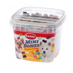 Sanal Mini Bones Snack para Perros de Pollo y Ternera 100 Gr
