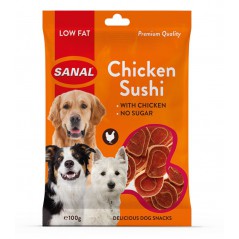 Sanal Chicken Sushi Snack para Perros de Pollo 100 Gr