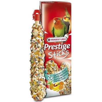 Prestige Sticks de semillas con frutas para agapornis, cotorras y ninfas (2x70g)