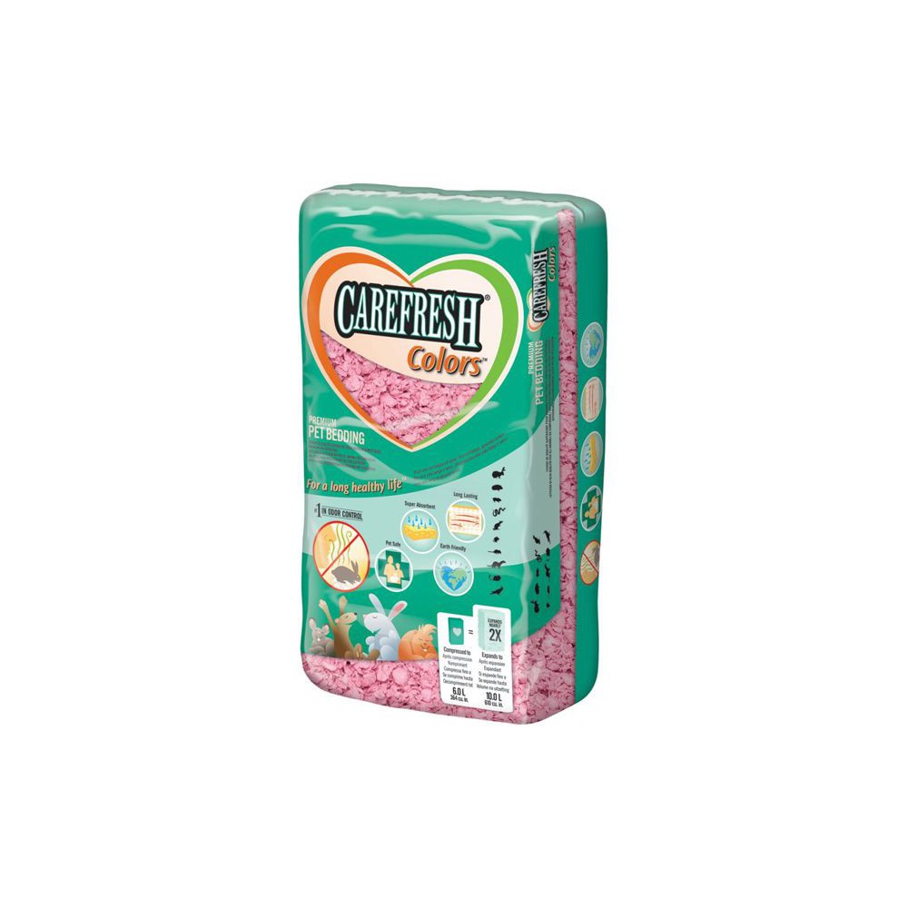 Lecho Carefresh de celulosa rosa para roedores (10lts)